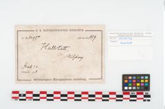 Etikett zu Keramikgefäß (NHMW-PRAE-003497a)